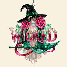 Load image into Gallery viewer, “Embrace Your Inner Witch” - Mystical Witch Suncatcher Ornament - Personalized Gift for Witch Lovers Ornament PopCulturePrints

