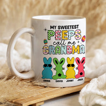 Load image into Gallery viewer, Personalized Easter Coffee Mug for Grandma - My Sweetest Peeps Coffee Mug PopCulturePrints
