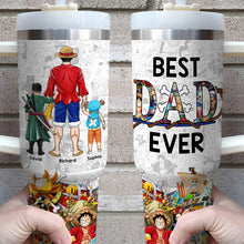 Load image into Gallery viewer, Custom Anime-Themed Tumbler - Best Dad Ever Tumbler Cup PopCulturePrints
