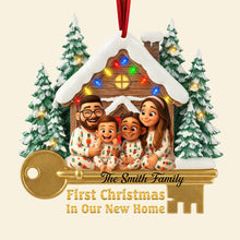 Load image into Gallery viewer, Celebrate Family Love: Personalized Housewarming Christmas Ornament - Custom Photo Gift for Families Ornament PopCulturePrints
