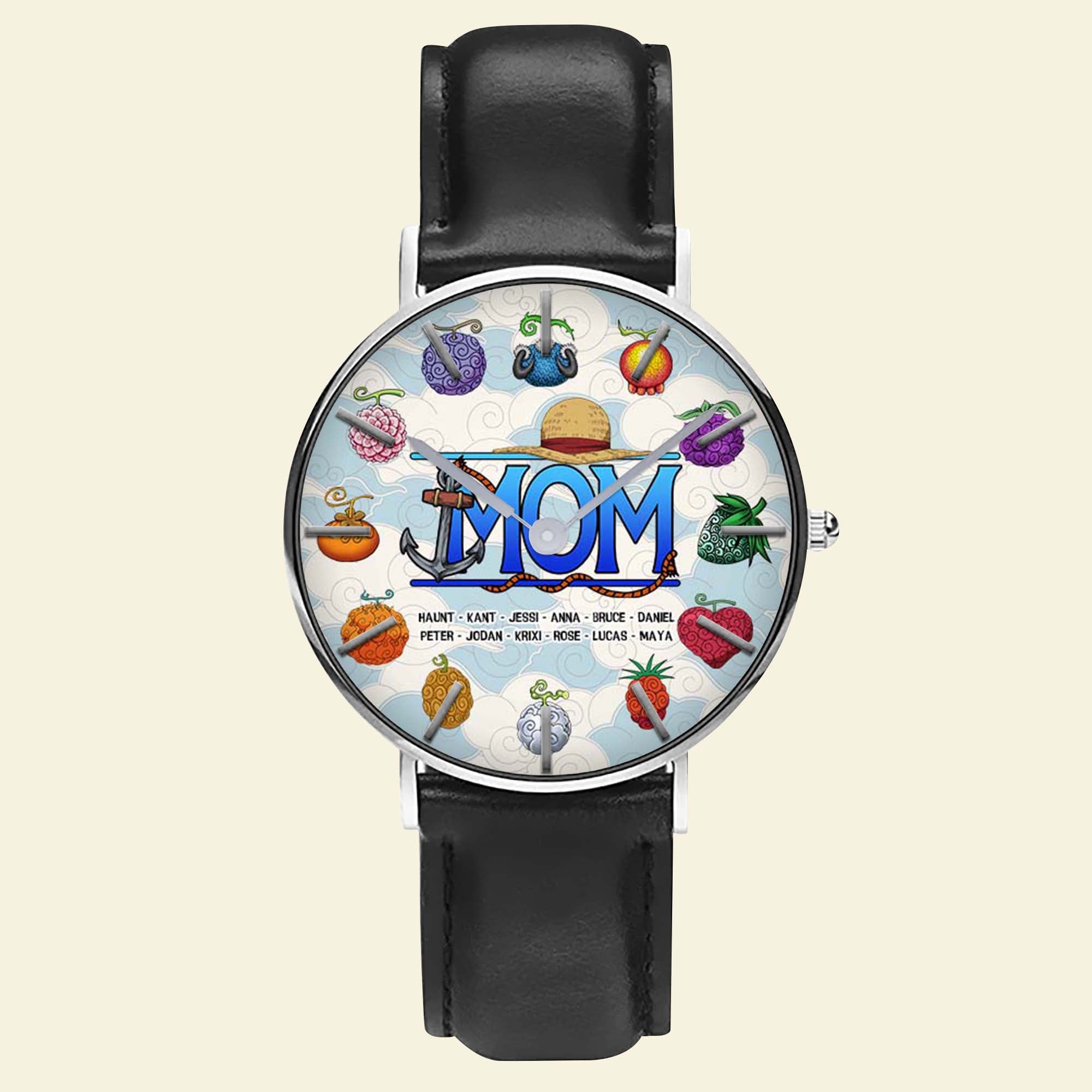 Personalized Love: Custom Quartz Watch for Mom and Grandma - Meaningful Gift for Mother's Day Quartz Watch PopCulturePrints