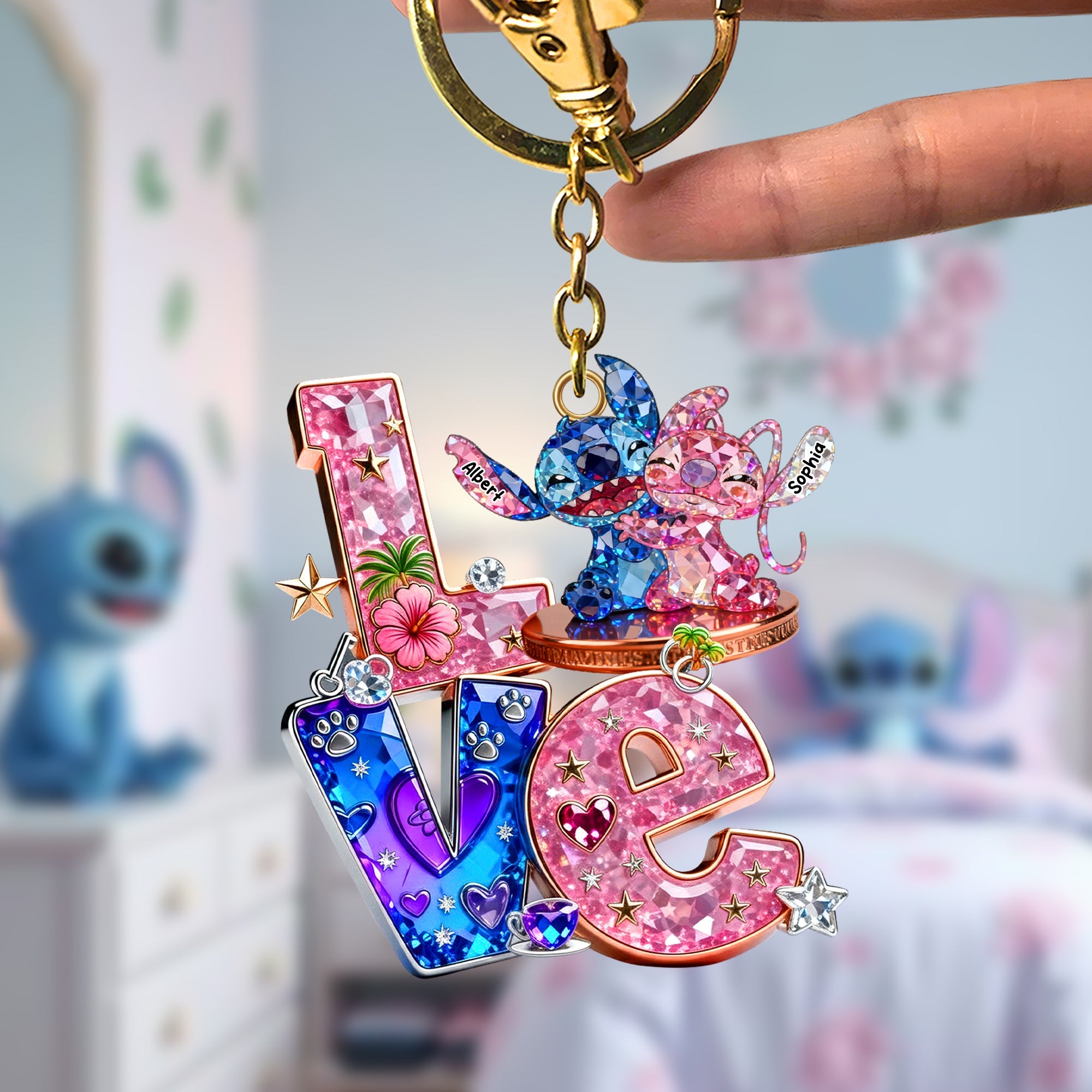 “Cherish Every Moment” – Cute Couple Keychain | Personalized Gifts for Couples Keychains PopCulturePrints