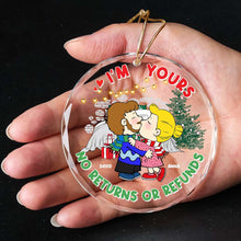 Load image into Gallery viewer, Personalized Couple Crystal Ornament - &#39;I&#39;m Yours&#39; Love Christmas Ornament
