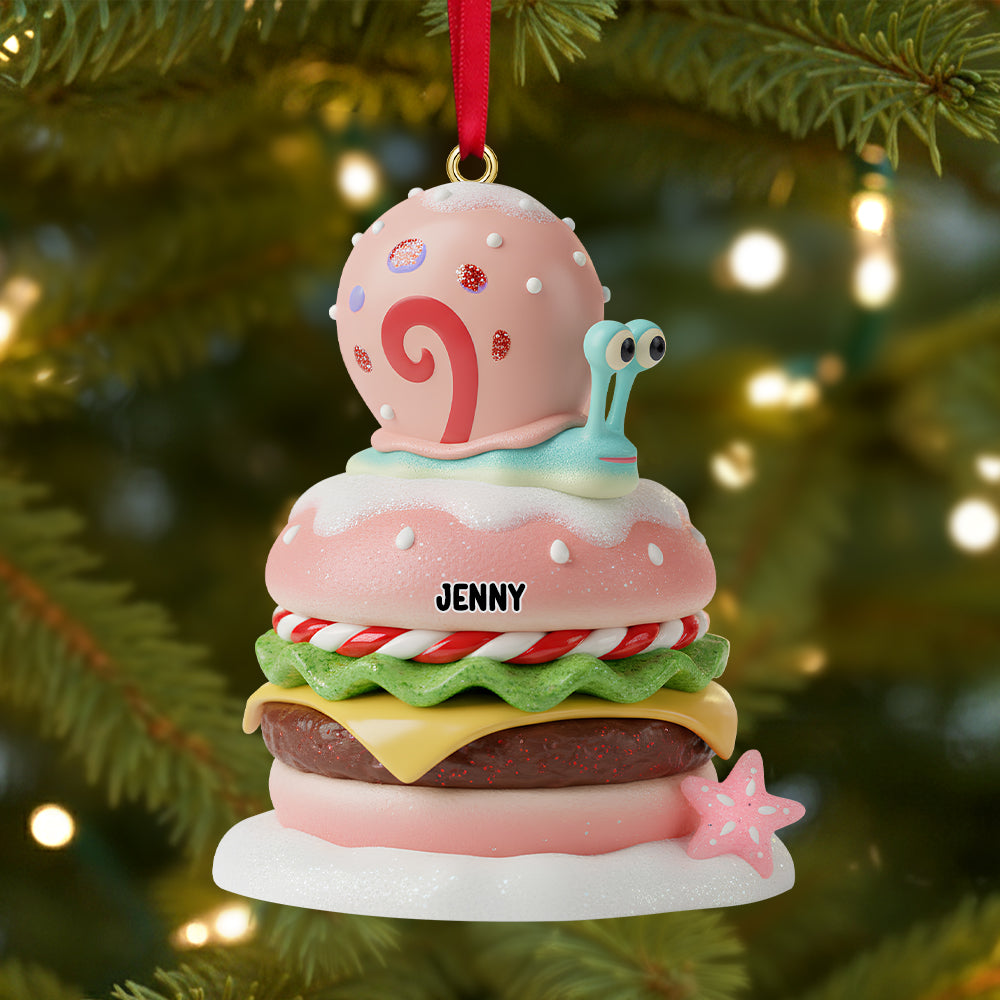 "Savor the Joy this Christmas!" - Cute Characters Acrylic Ornament - Personalized Gift for Friends, Family & Loved Ones Ornament PopCulturePrints