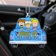 Load image into Gallery viewer, Personalized Car Hanging Ornament - Adorable Kids Design - Gifts for Dad &amp; Mom
