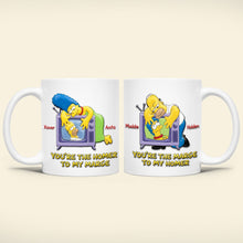 Load image into Gallery viewer, You're The Homer To My Marge - Personalized Couple Coffee Mugs Coffee Mug PopCulturePrints

