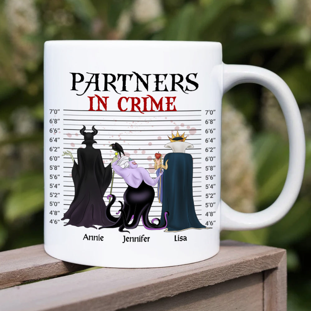 Partners in Crime Personalized Mug - Villain Friends Edition Coffee Mug PopCulturePrints