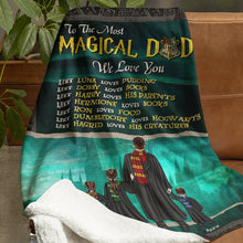 Load image into Gallery viewer, Personalized Magical Dad Blanket - Harry Potter Inspired
