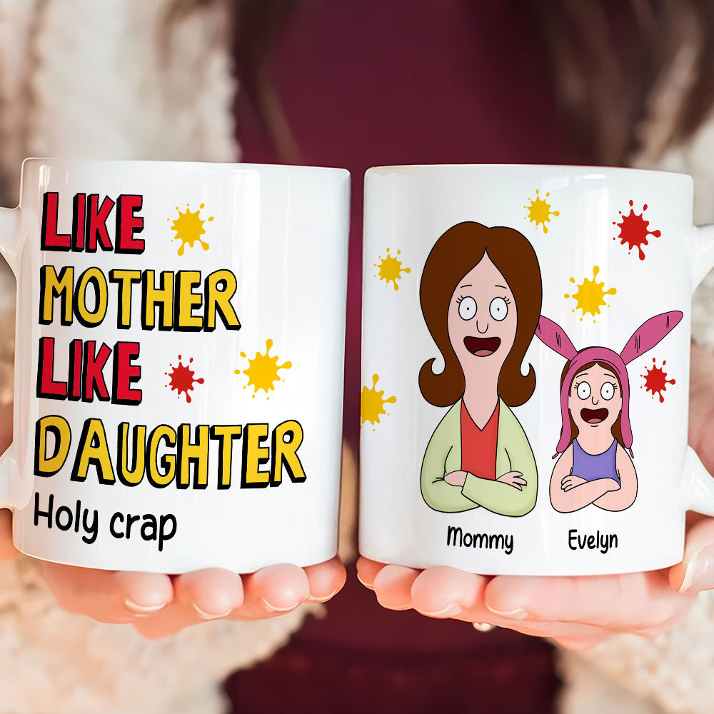 "Like Mother, Like Son" - Personalized Funny Mug for Mom, Gift for Mother's Day, Grandma, and More Coffee Mug PopCulturePrints