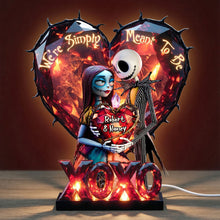 Load image into Gallery viewer, We're Simply Meant To Be - Gothic Romance Acrylic Light Box - Personalized Gifts for Couples
