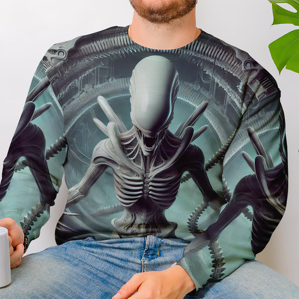 Xenomorph Lovers Graphic Tee - Alien Inspired Shirt AOP Products PopCulturePrints