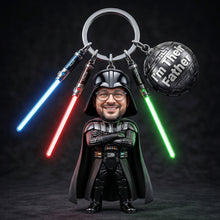 Load image into Gallery viewer, “I'm Their Father” - Custom Photo Acrylic Tag Keychain - Personalized Gift for Dads and Grandpas Keychains PopCulturePrints
