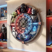 Load image into Gallery viewer, “Cherish Every Moment” - Personalized Deer Hunting Wall Clock - Unique Gift for Hunting Enthusiasts Hanging Wall Clock PopCulturePrints
