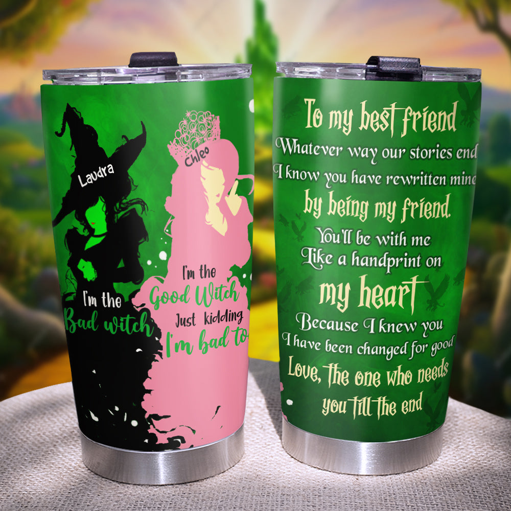 Personalized Best Friend Tumbler - Wicked Besties Design Tumbler Cup PopCulturePrints