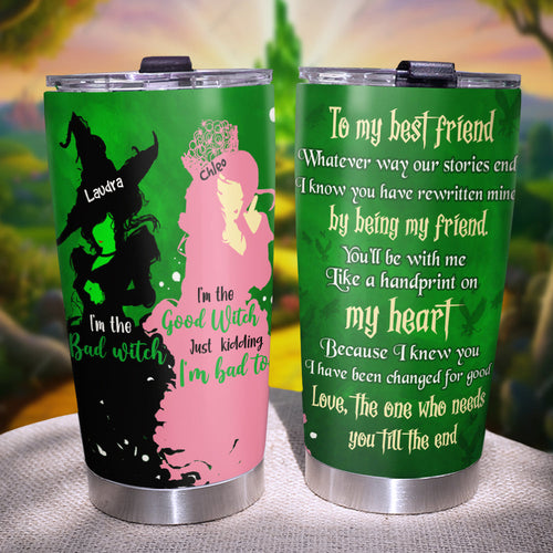 Personalized Best Friend Tumbler - Wicked Besties Design Tumbler Cup PopCulturePrints