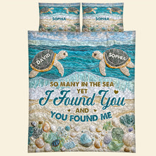 Load image into Gallery viewer, Personalized Couple Quilt Bed Set - &#39;I Found You&#39; Design Blanket PopCulturePrints
