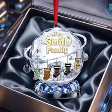 Load image into Gallery viewer, Merry Christmas with Your Family - Personalized Acrylic Ornament
