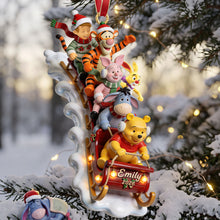 Load image into Gallery viewer, "Ride into the Holidays with Joy - Jolly Snow Ride Acrylic Ornament, Personalized Gifts for Christmas"
