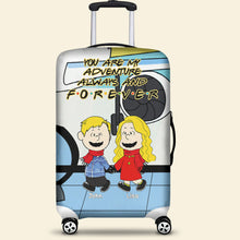 Load image into Gallery viewer, Personalized Couple&#39;s Luggage Cover - Adventure Theme - Valentine&#39;s Day Gifts Luggage Cover PopCulturePrints
