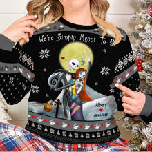 Load image into Gallery viewer, Personalized Cartoon Couple Ugly Christmas Sweater - Perfect Holiday Gift for Valentine's Day Gifts Ugly Christmas Sweater PopCulturePrints
