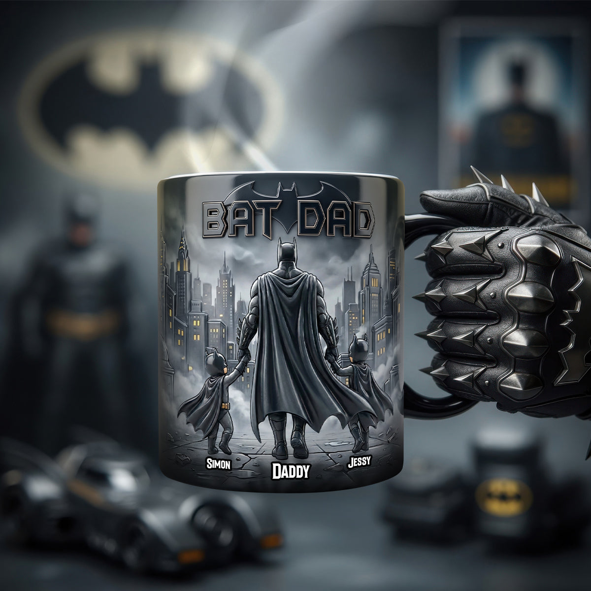 “For the Legendary Dad, Always a Hero!” - Personalized Magic Mug for Dad, Grandpa, or Any Father Figure Coffee Mug PopCulturePrints