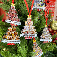Load image into Gallery viewer, Personalized 2024 Christmas Tree Photo Ornaments Ornament PopCulturePrints
