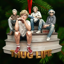 Load image into Gallery viewer, “Life&#39;s Too Short to be Serious” - Funny Friends Ornament, Personalized Christmas Gift Ornament PopCulturePrints
