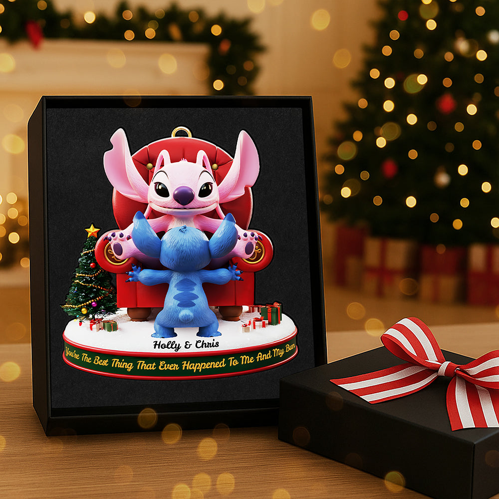 You're The Best Thing That Ever Happened To Me - Personalized Funny Couple Acrylic Ornament Ornament PopCulturePrints