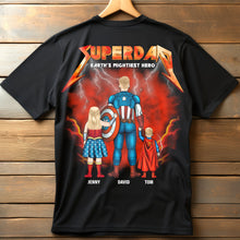 Load image into Gallery viewer, Super Dad - Personalized Gifts For Dad GRER2005 Shirt Shirts PopCulturePrints
