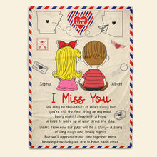 Load image into Gallery viewer, Personalized Love Mail Blanket | Unique Valentine&#39;s Day Gifts for Couples Blanket PopCulturePrints
