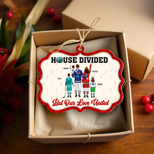Load image into Gallery viewer, Personalized Ice Hockey Family Christmas Ornament - House Divided Ornament PopCulturePrints
