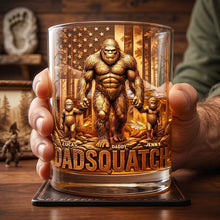 Load image into Gallery viewer, Celebrate Wild Dad Energy - Personalized Round Glass Gift for Dads &amp; Grandpas Glass PopCulturePrints
