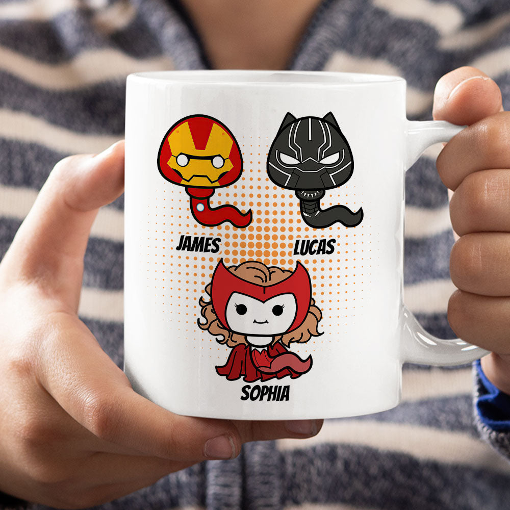 Personalized Super Dad Thank You Mug - Create Your Family's Masterpieces Coffee Mug PopCulturePrints