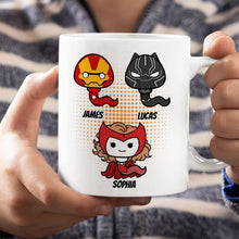 Load image into Gallery viewer, Personalized Super Dad Thank You Mug - Create Your Family&#39;s Masterpieces Coffee Mug PopCulturePrints
