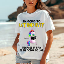 Load image into Gallery viewer, Let God Fix It Cat Sweatshirt Shirts PopCulturePrints
