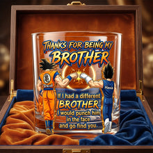 Load image into Gallery viewer, Thanks for Being My Brother - Ultimate Warriors Brothers Drinking Glass - Personalized Gift for Brothers
