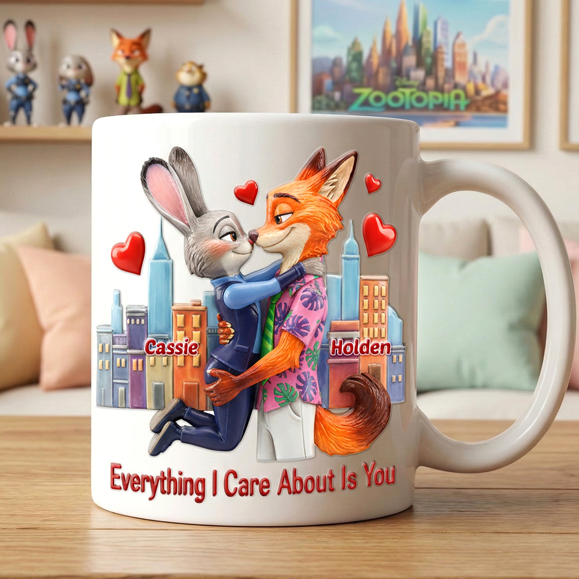 Everything I Care About Coffee Mug - Personalized Gift for Couples Coffee Mug PopCulturePrints