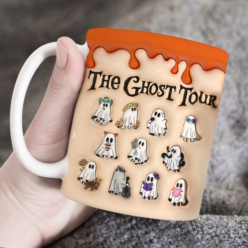 The Ghost Tour 3D Inflated White Mug - Perfect Gift for Horror Fans Coffee Mug PopCulturePrints