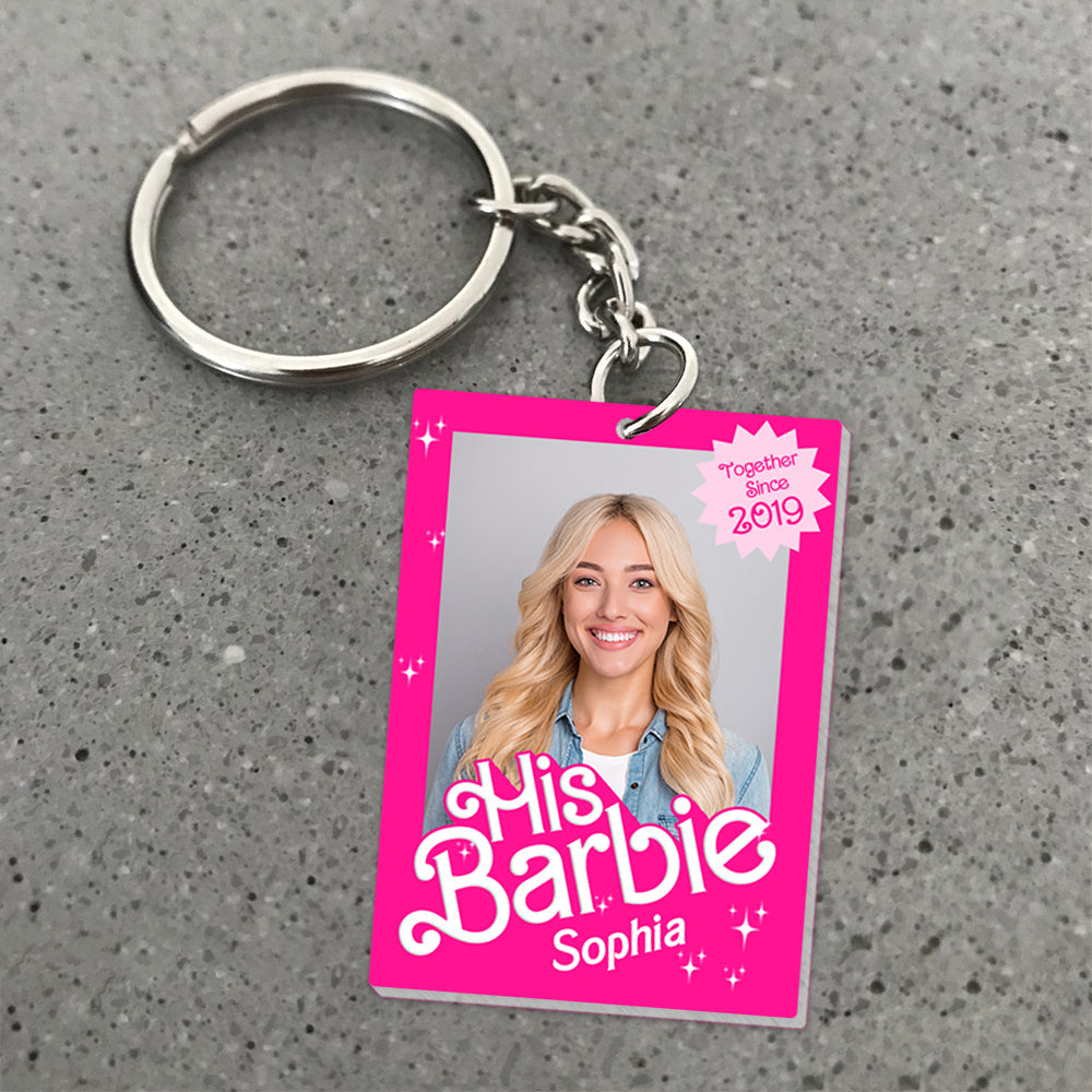 Shop Personalized Barbie & Ken Couple Keychains | Unique Couple Gifts | Valentine's Day Gifts Keychains PopCulturePrints