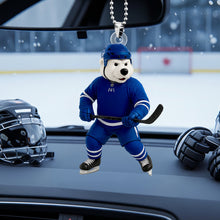Load image into Gallery viewer, &quot;Celebrate Their Passion for Hockey!&quot; - Personalized Ice Rink Spirit Car Ornament - Perfect Gift for Hockey Players, Coaches, and Fans Ornament PopCulturePrints
