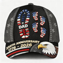 Load image into Gallery viewer, “Best Dad Ever” - 250th Anniversary Of The USA Classic Cap - Personalized Gifts for Dad &amp; Grandpa Caps PopCulturePrints
