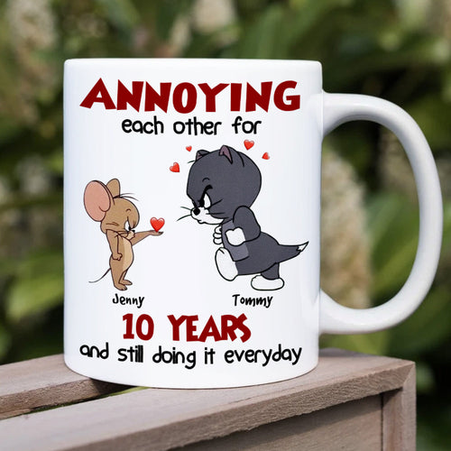 Anniversary Personalized Mug - Custom Couple Gift | Valentine's Day Gifts | [Store Name] Coffee Mug PopCulturePrints