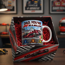 Load image into Gallery viewer, Dad, You’re In A Million - Custom Magic Coffee Mug for Racing Dads Coffee Mug PopCulturePrints
