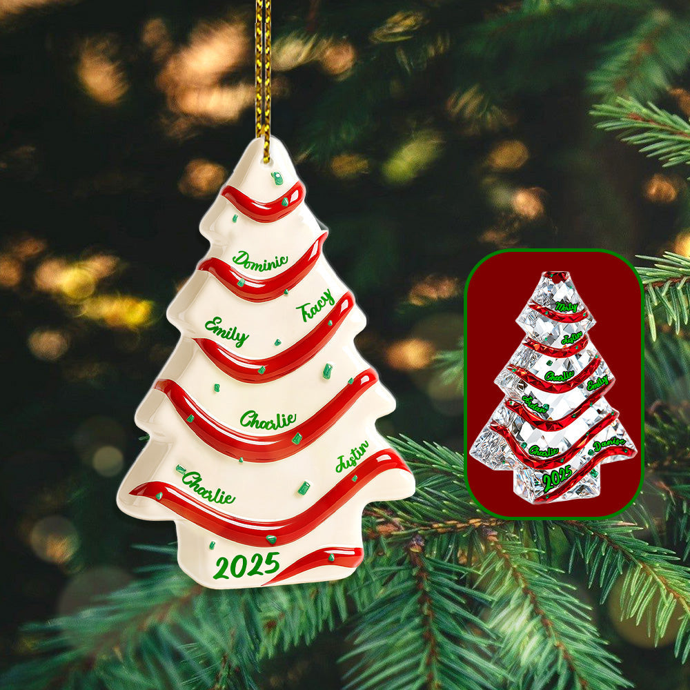 "Create Cherished Memories with Our Family Ornament - Personalized Gifts for a Festive Christmas" Ornament PopCulturePrints