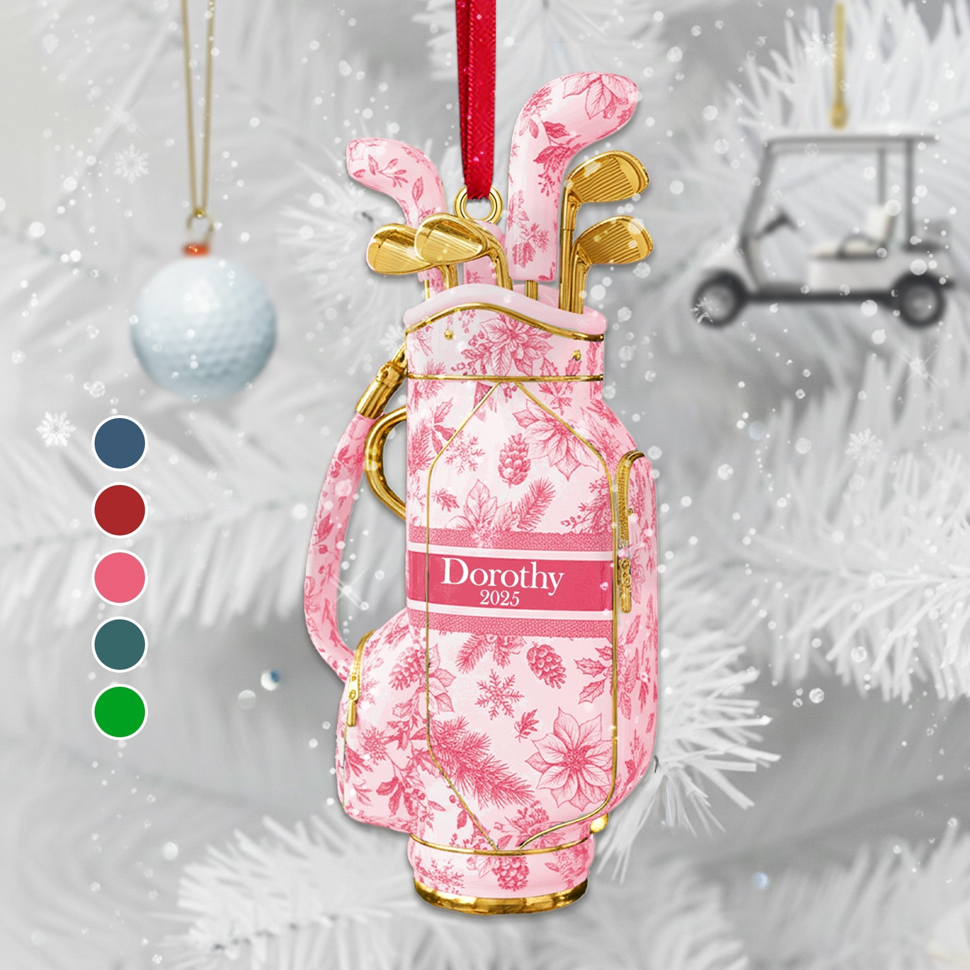 Elevate Your Game with a Personalized Golf Bag Ornament - Perfect Gift for Any Golf Lover! Ornament PopCulturePrints