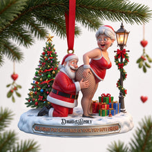 Load image into Gallery viewer, “All I Want for Christmas Is Your Two Butt Cheeks” - Naughty Old Couple Christmas Ornament - Personalized Gifts for Couples Ornament PopCulturePrints
