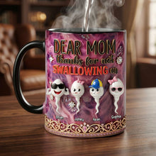 Load image into Gallery viewer, "Dear Mom, Thanks for Not Swallowing Us" - Funny Personalized Sperm Kids Magic Coffee Mug - Perfect Gift for Mom and Grandma Coffee Mug PopCulturePrints
