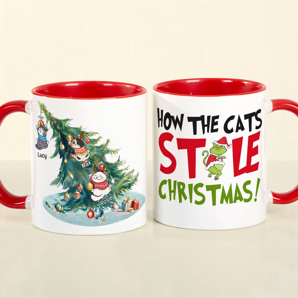 How the Cats Stole Christmas - Personalized Cat Lover Mug