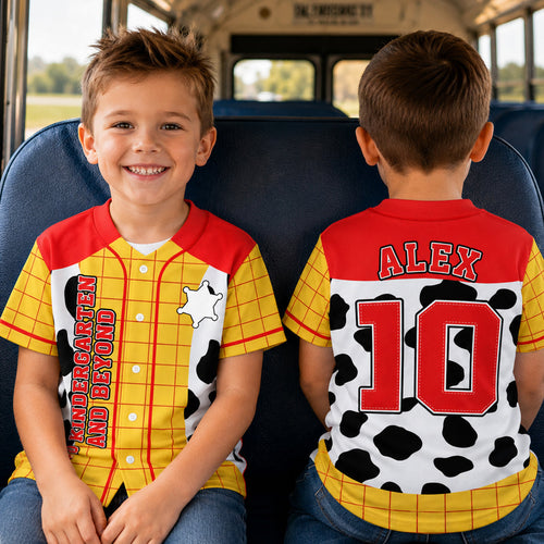 Back To School Baseball Jersey - Personalized Gift for Kids AOP Products PopCulturePrints
