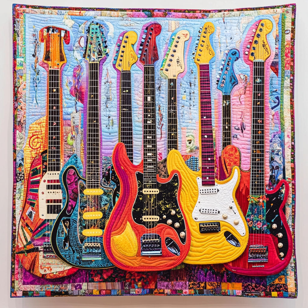Personalized Guitar Lover Blanket - Unique Gift for Musicians Blanket PopCulturePrints